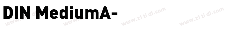 DIN MediumA字体转换
